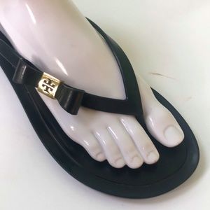 Tory Burch Women's Black Thong Sandals